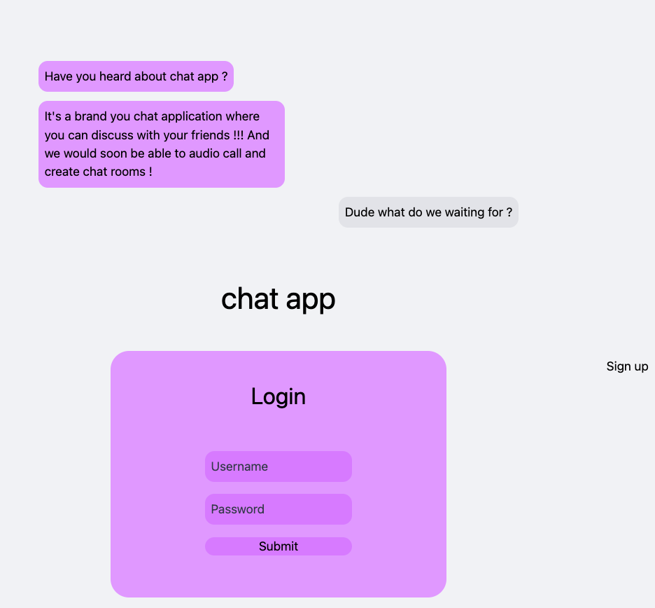 Home page